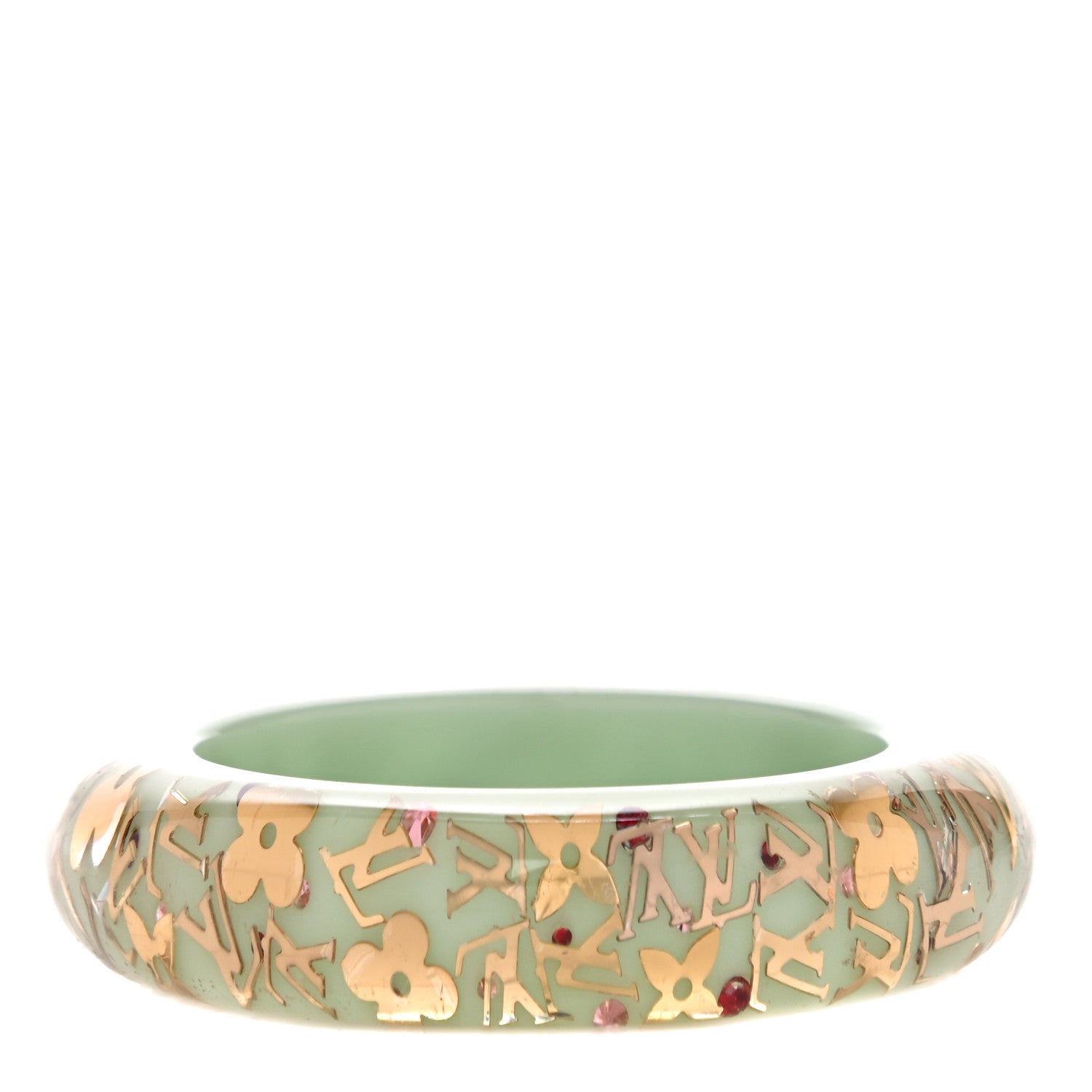 Louis Vuitton Resin Swarovski PM Inclusion Bracelet Peppermint 4 of 4