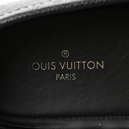Louis Vuitton Taiga Mens Monte Carlo Car Shoe Moccasin Loafers 8 Black 8 of 11