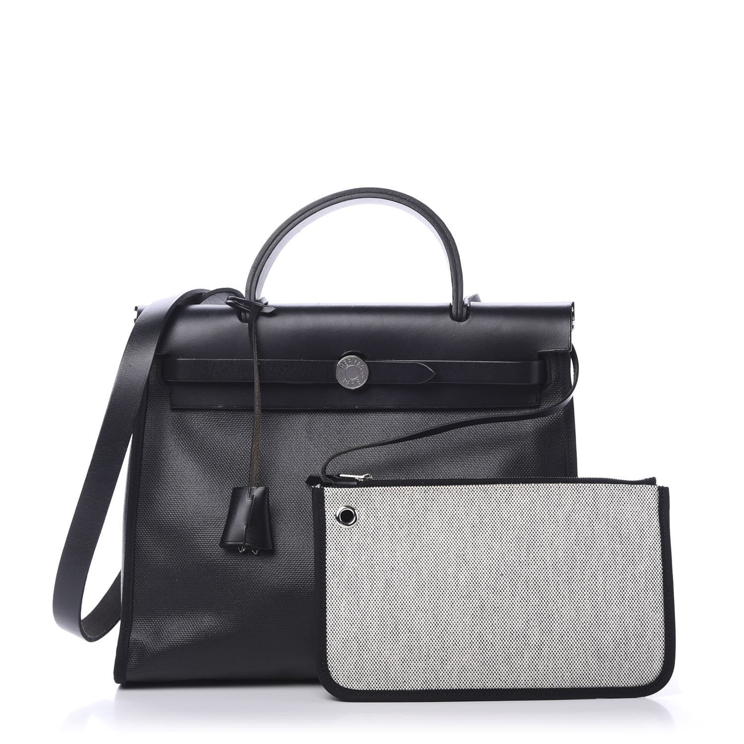 Toile H Berline Vache Hunter Herbag Zip PM 31 Black Ecru