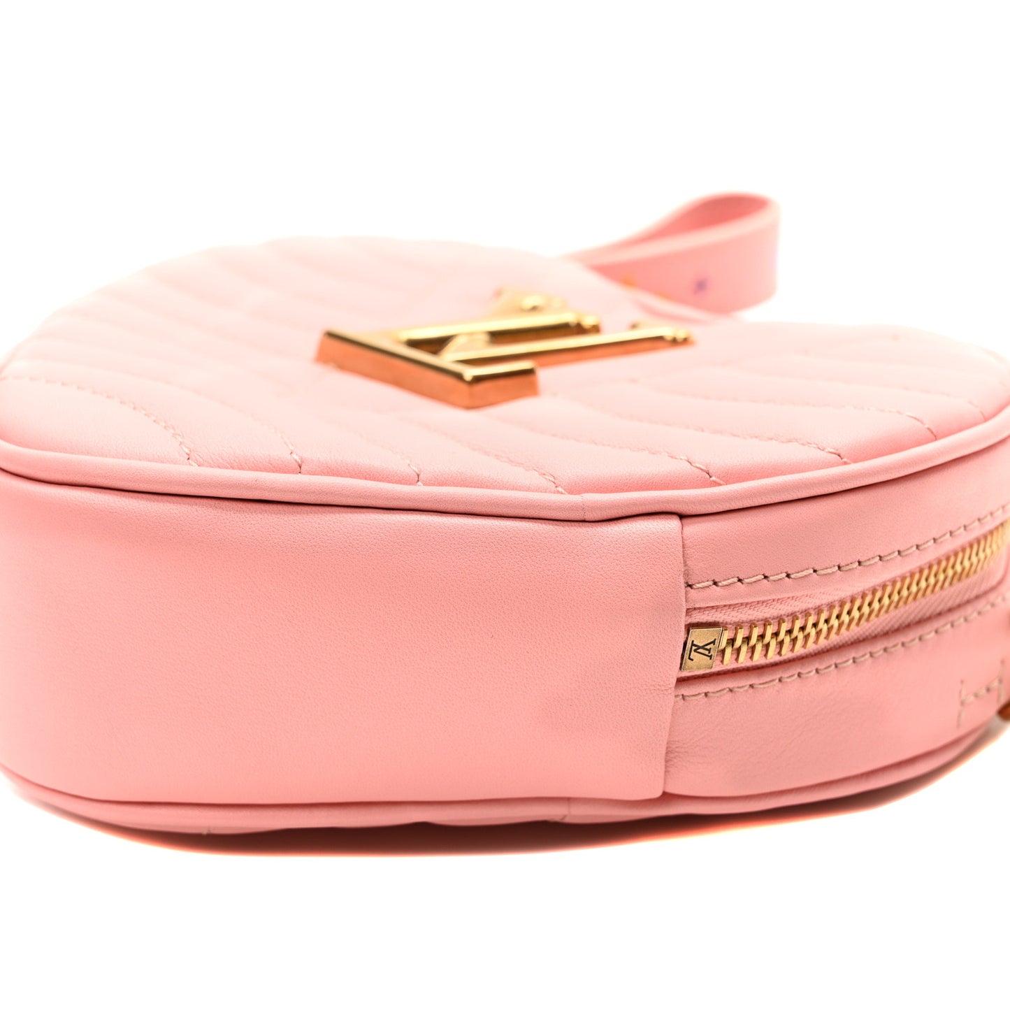 Calfskin New Wave Heart Bag Rose Pomettes