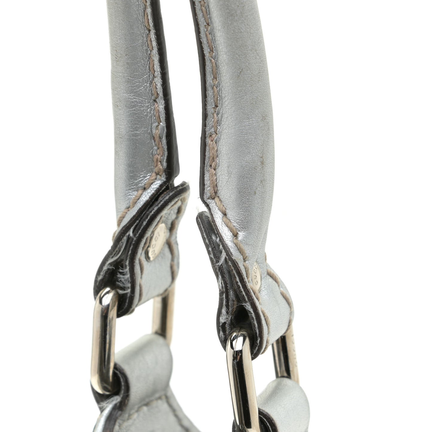 Guccissima Medium Sukey Tote Silver