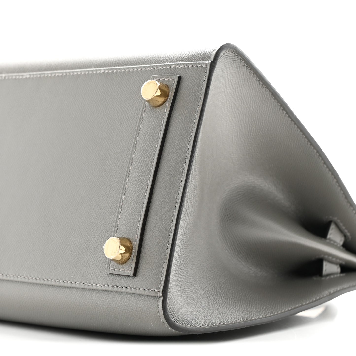 Madame Calfskin Birkin Sellier 25 Gris Meyer