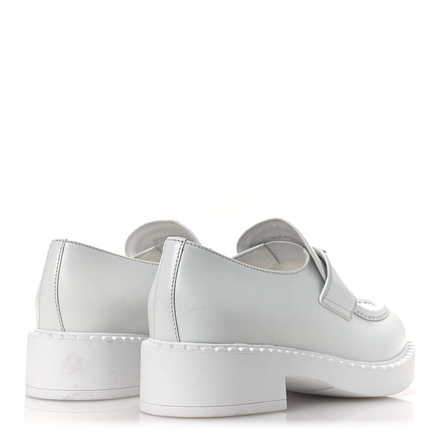 Spazzolato Triangle 50mm Loafers 41 White