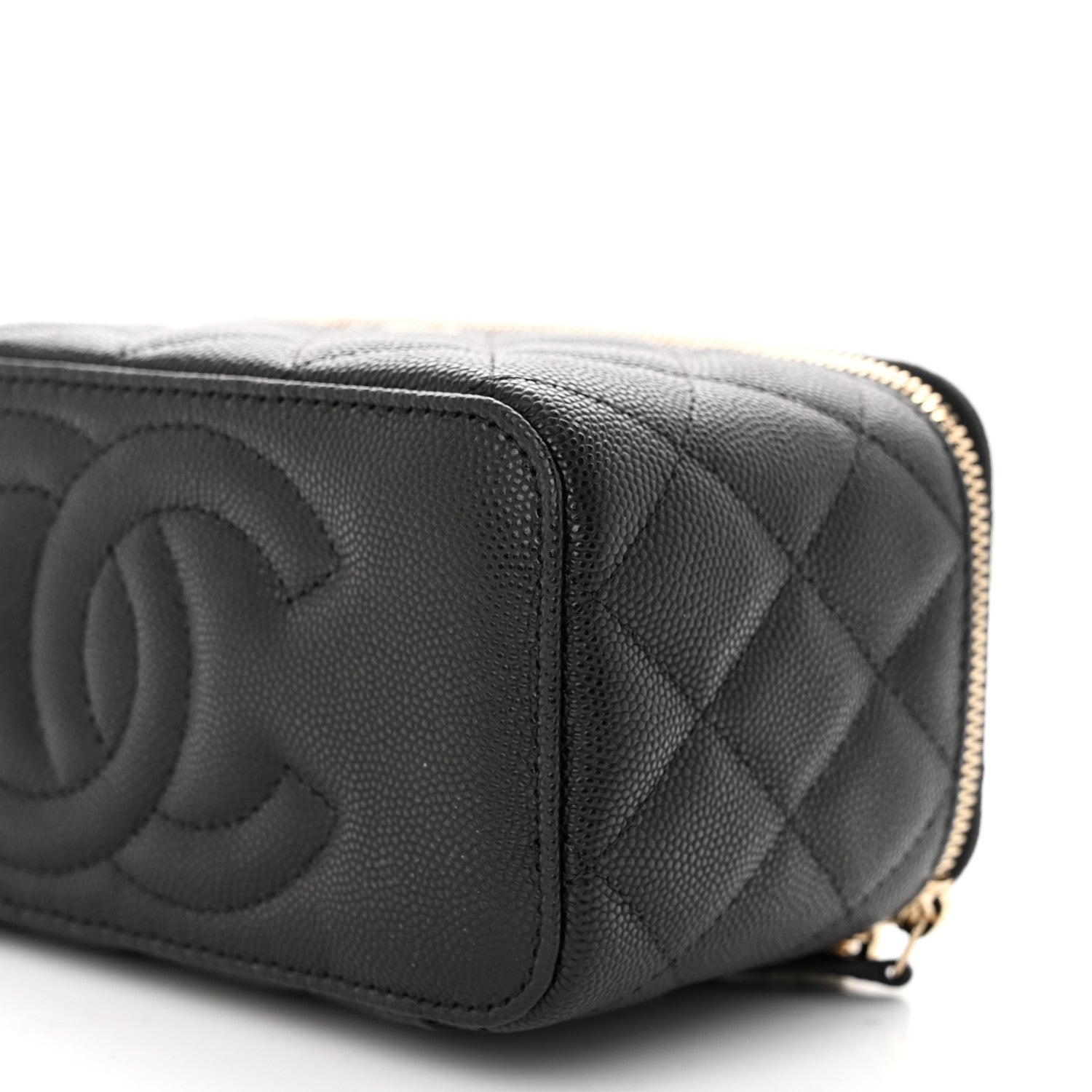 Chanel Caviar Quilted Small Vanity Case With Chain Black 10 of 11