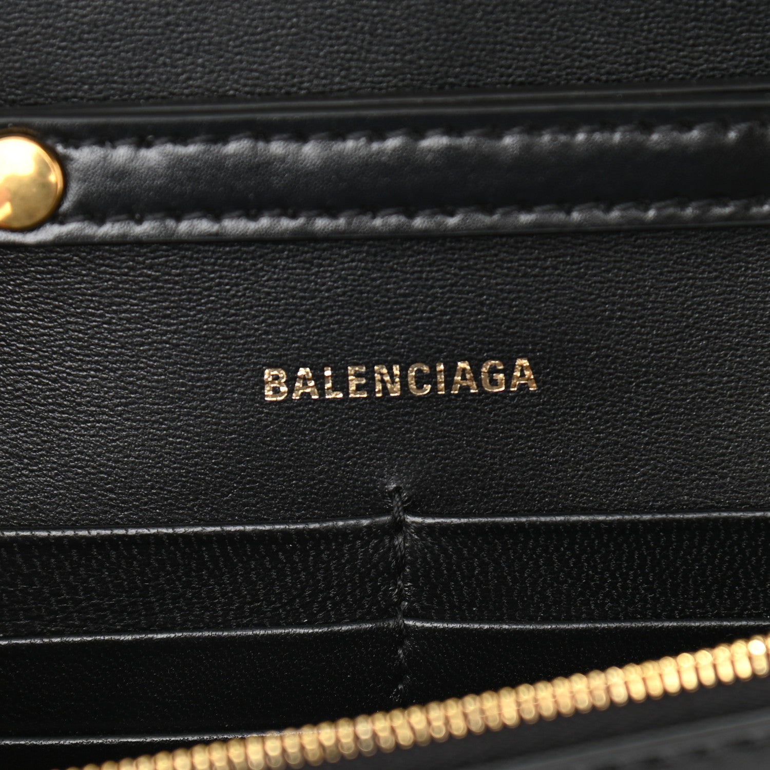 Balenciaga Shiny Box Calfskin Hourglass Chain Bag Black 6 of 9