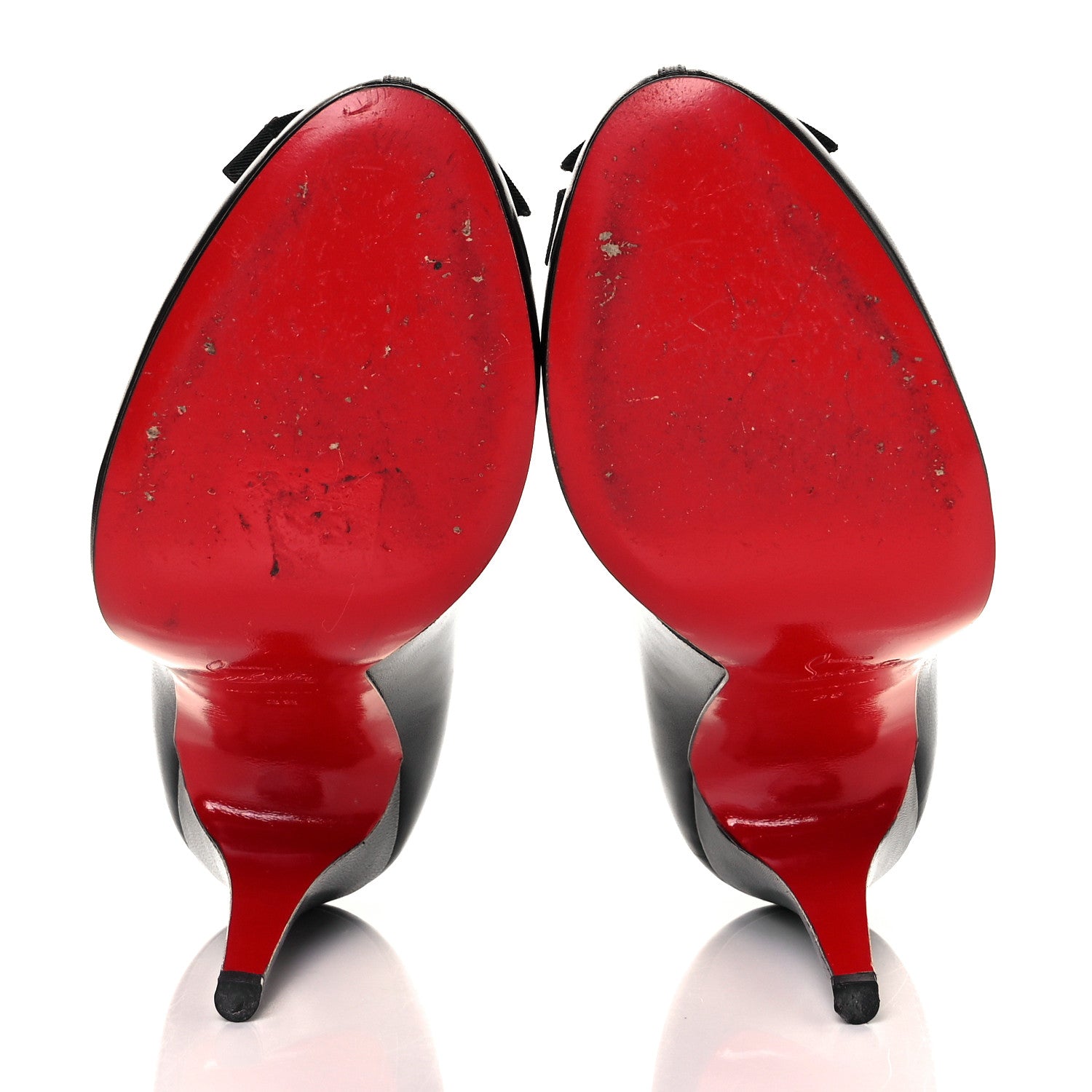 Christian Louboutin Nappa Grosgrain Lavalliere 100 Pumps 38 Black 5 of 9