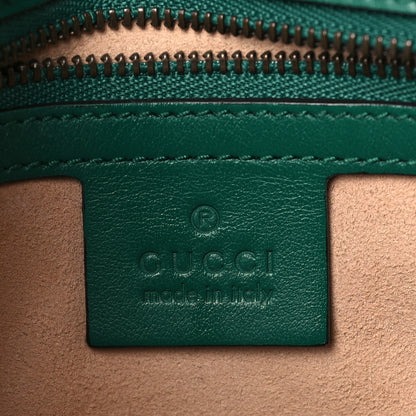 Gucci Calfskin Matelasse Small GG Marmont Shoulder Bag Emerald Green 6 of 9
