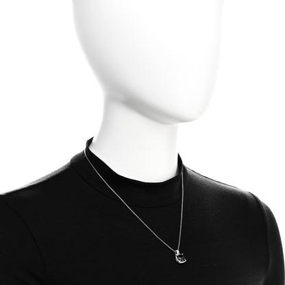 David Yurman Sterling Silver Diamond Black Onyx 9mm Chatelaine Pave Bezel Pendant Necklace 2 of 6