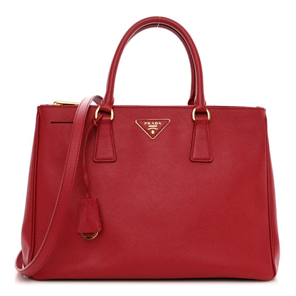 Prada Saffiano Lux Medium Tote Fuoco 1 of 9