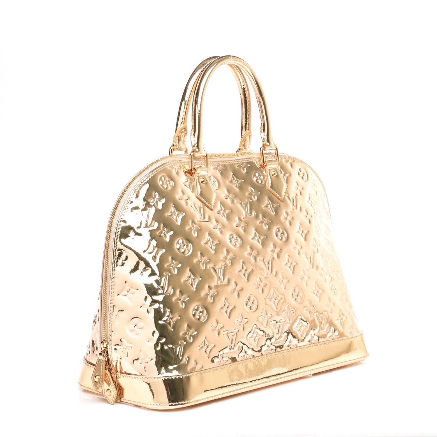 Louis Vuitton Monogram Miroir Alma MM Gold 3 of 6