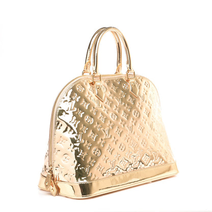 Louis Vuitton Monogram Miroir Alma MM Gold 3 of 6