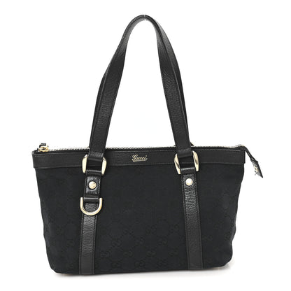 Gucci Monogram Small Abbey Tote Black 1 of 10