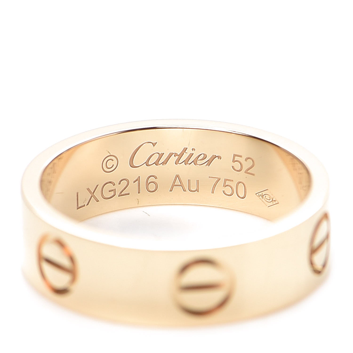 Cartier 18K Yellow Gold 5.5mm LOVE Ring 52 6 4 of 6
