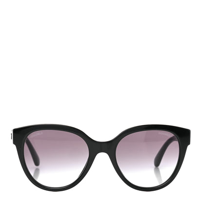 Chanel Acetate CC Butterfly Sunglasses 5414 Black Green 2 of 11