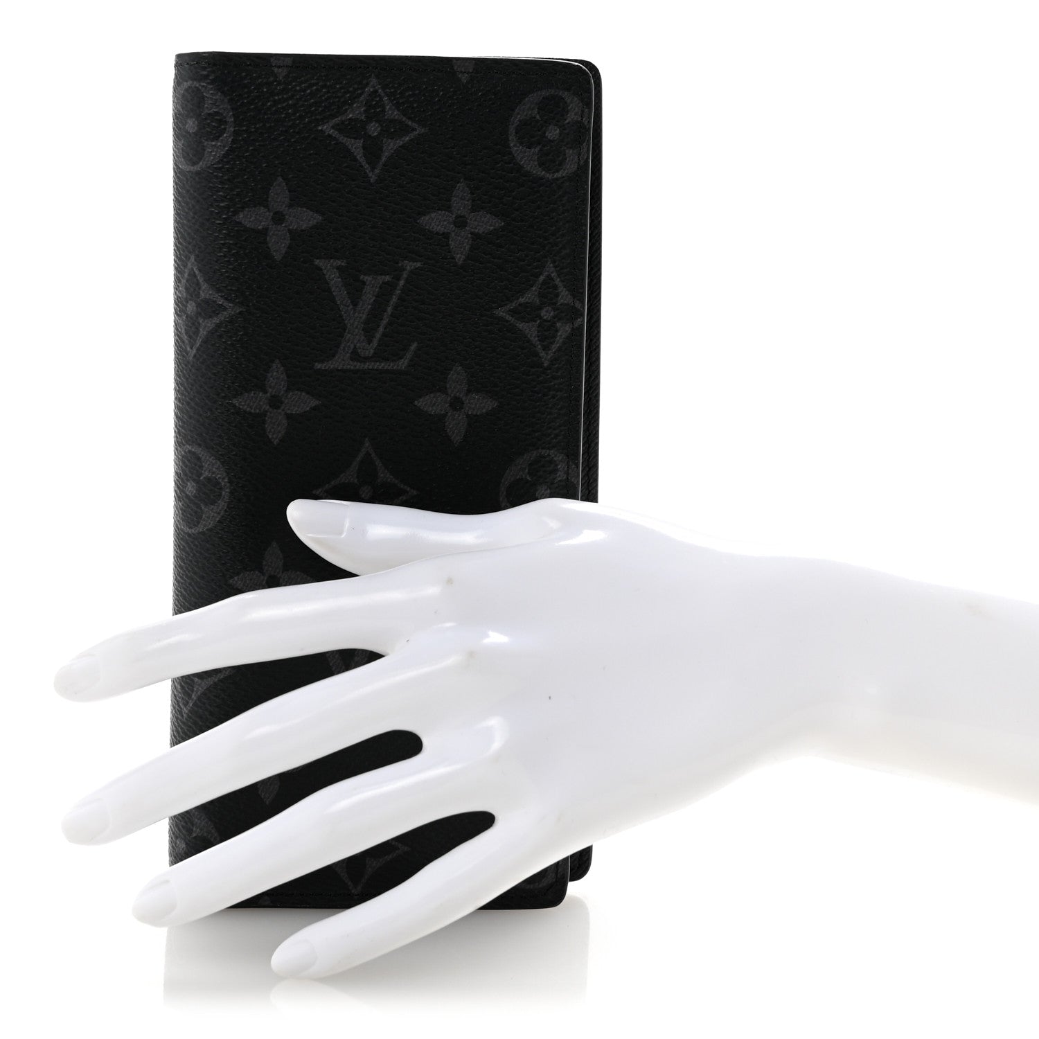 Louis Vuitton Monogram Eclipse Brazza Wallet 2 of 10