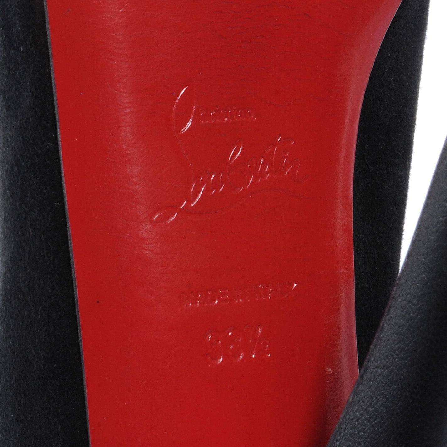 Christian Louboutin Suede Lynn 150 Backless Boots Heels 38.5 Black 5 of 6