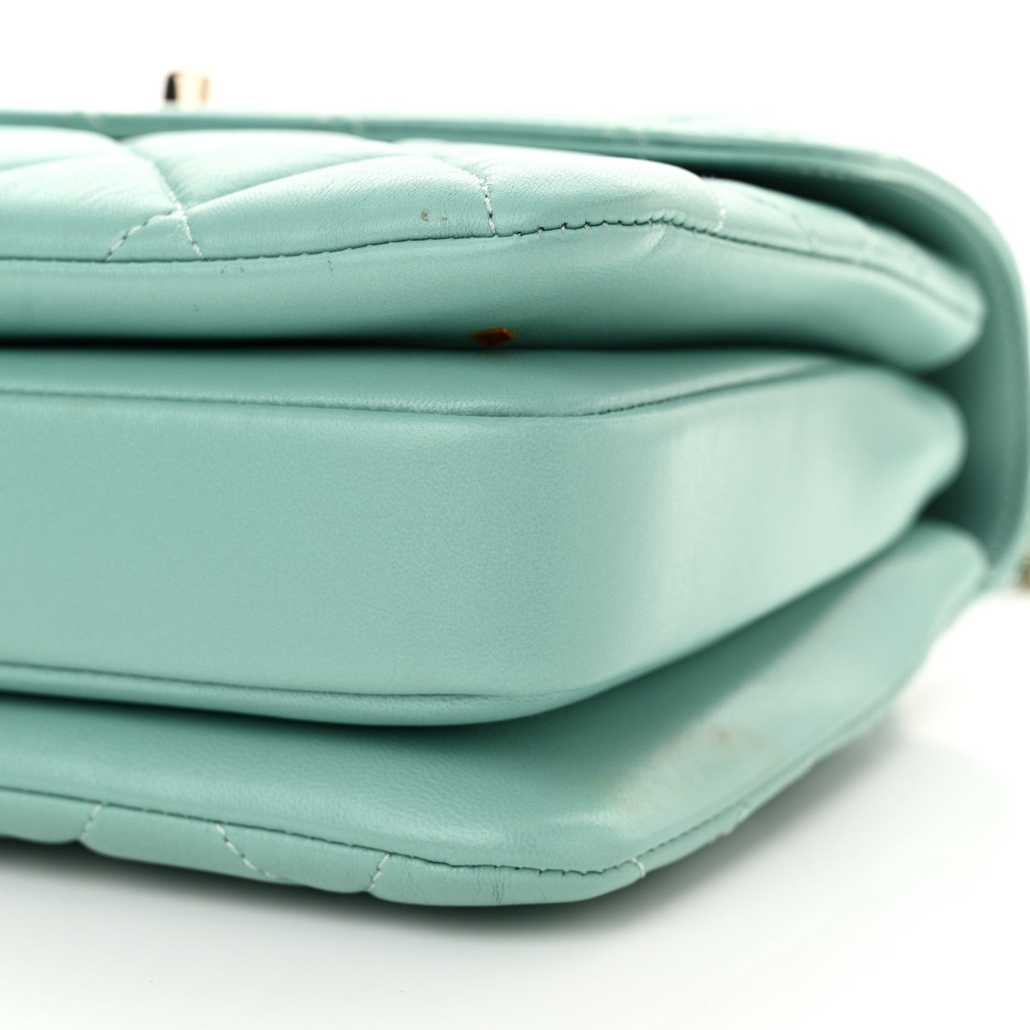 Chanel Lambskin Quilted Small Trendy CC Flap Dual Handle Bag Light Blue 10 of 13