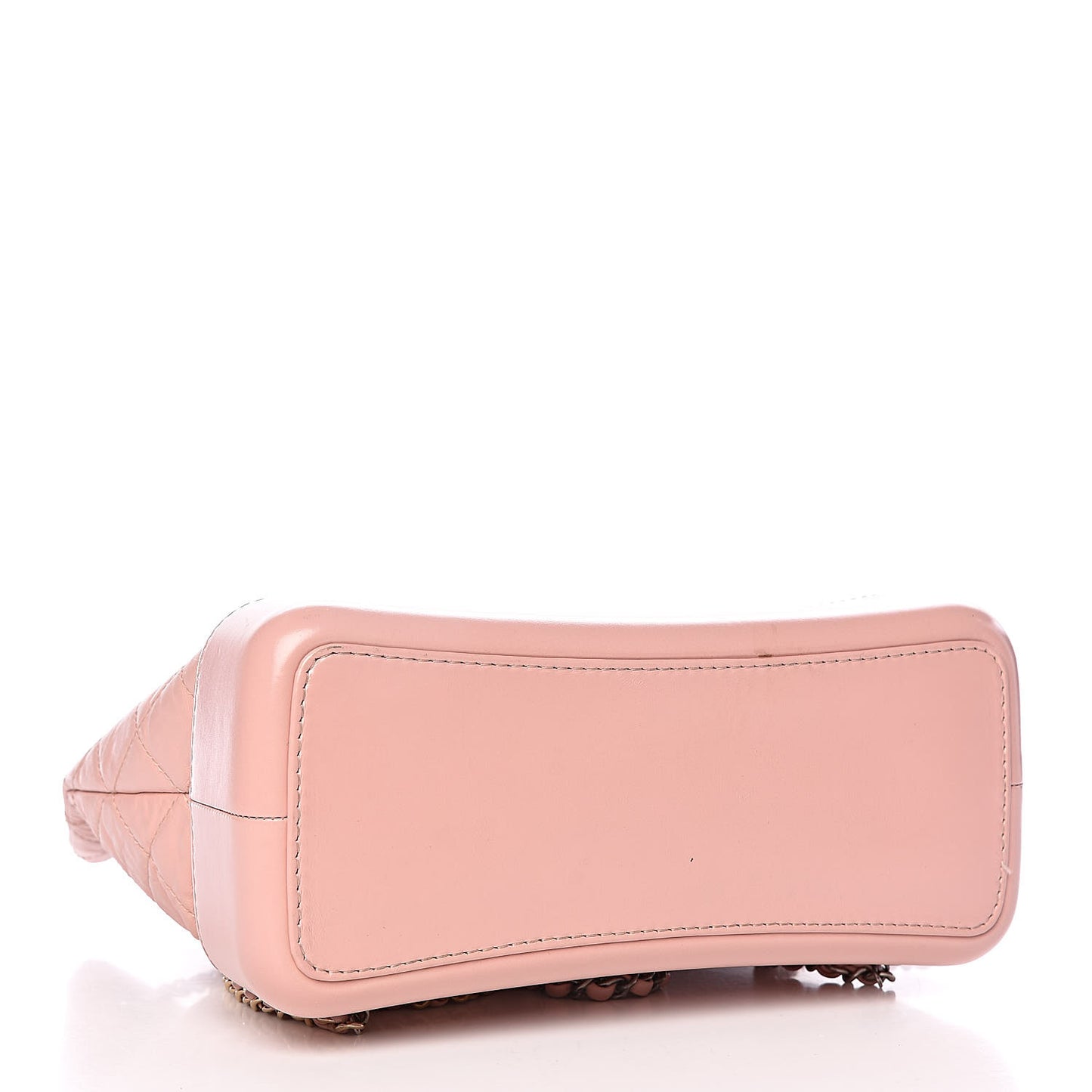 Aged Calfskin Quilted Gabrielle Backpack Light Pink