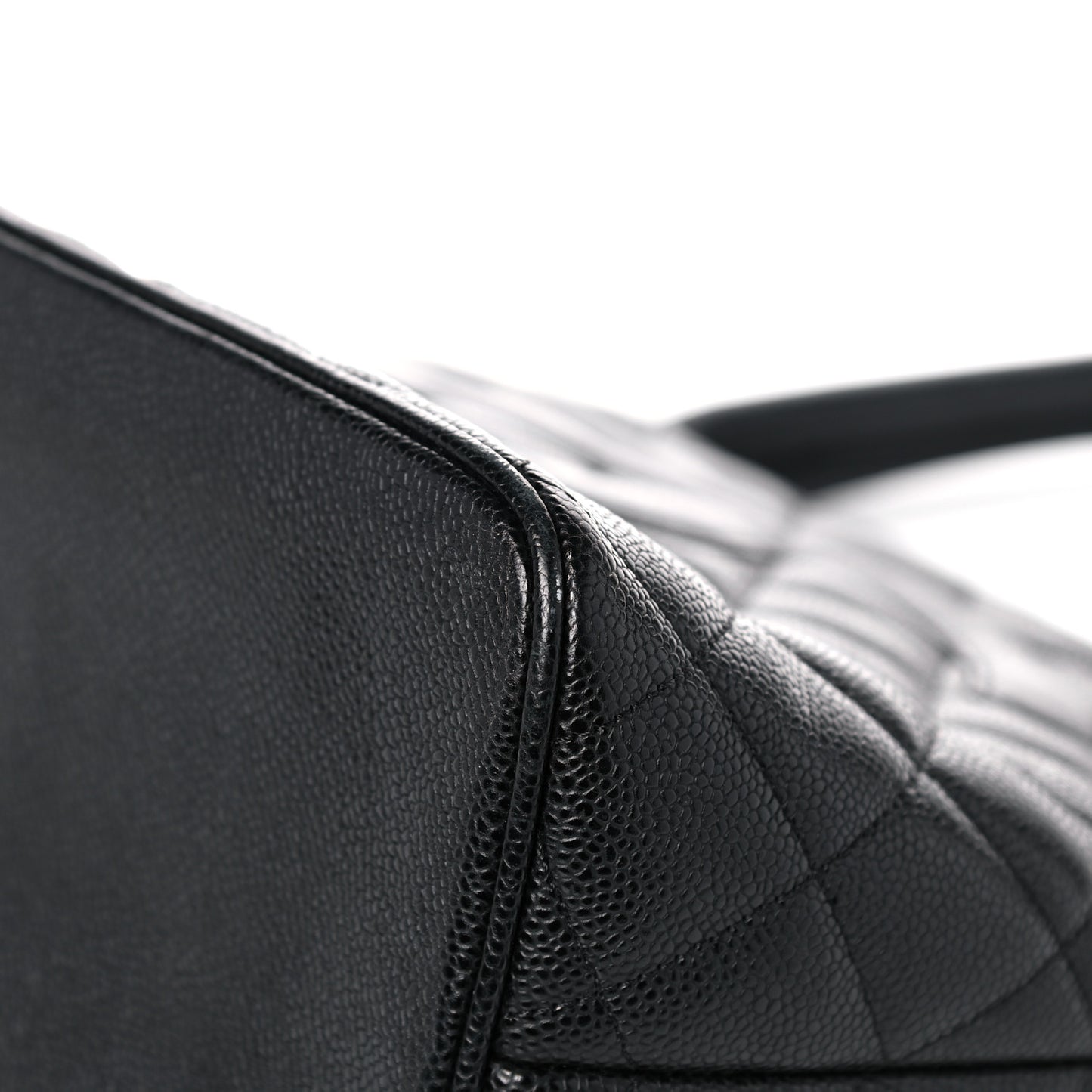 Caviar Quilted Medallion Tote Black