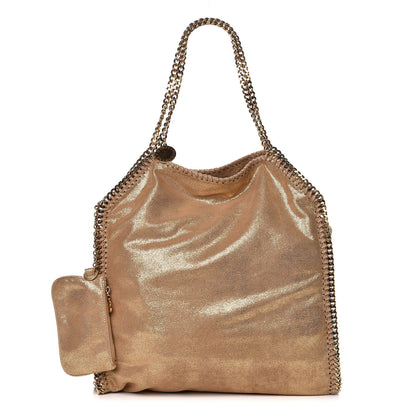 Stella McCartney Metallic Shaggy Deer Big Falabella Tote Gold 1 of 13