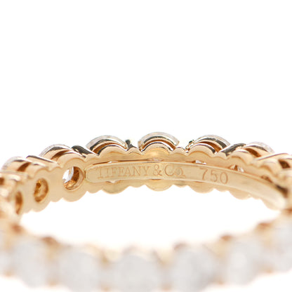 Tiffany 18K Yellow Gold Diamond 3.35ctw 3.5mm Embrace Eternity Band Ring 56 7.75 4 of 5