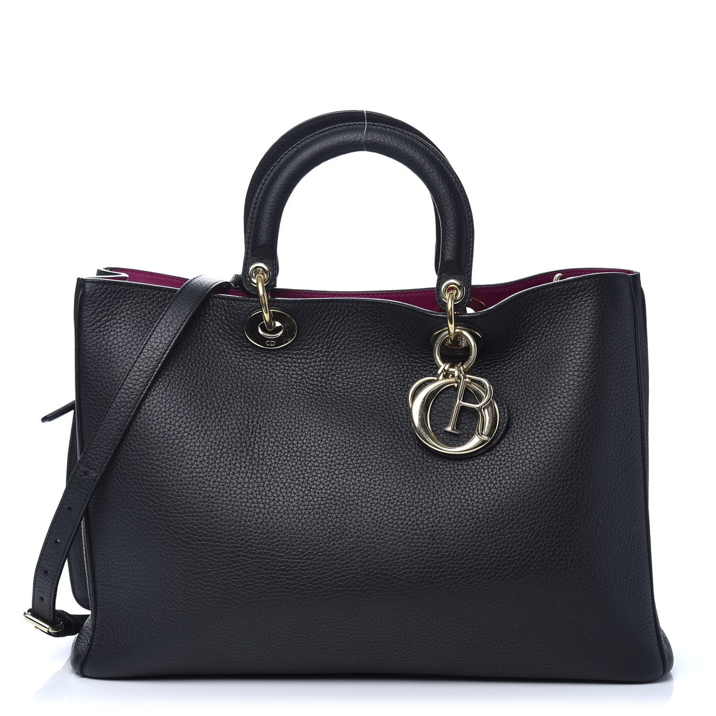 Bullcalf Large Diorissimo Tote Black Rose Indien