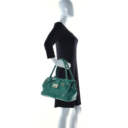 Jimmy Choo Grainy Calfskin Small Ramona Satchel Green 3 of 25