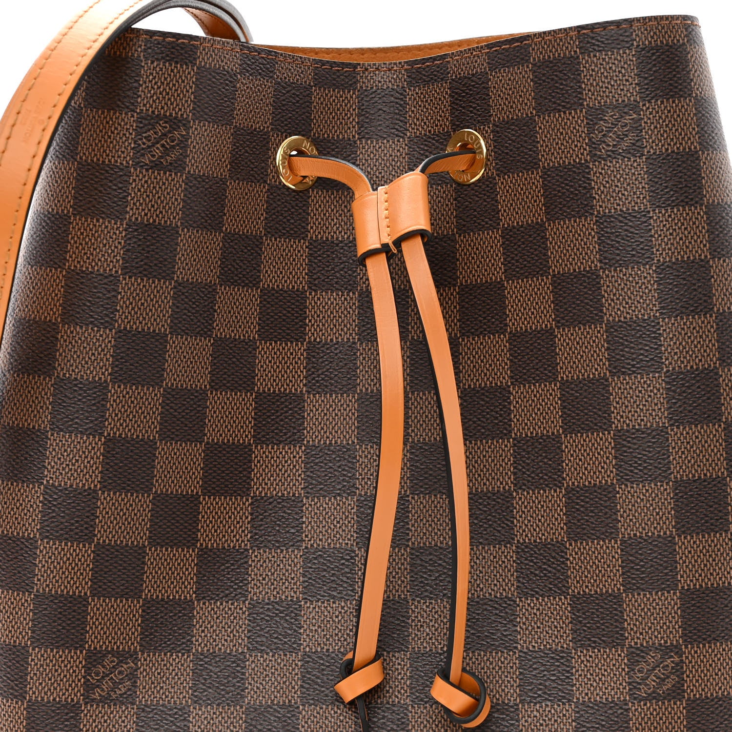 Louis Vuitton Damier Ebene Neonoe MM Safran 8 of 11