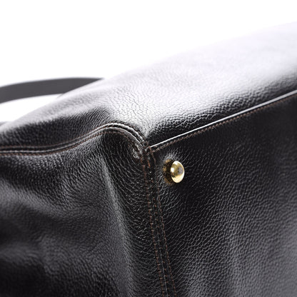 Chanel Calfskin Cerf Executive Shopper Tote Dark Brown 15 of 18