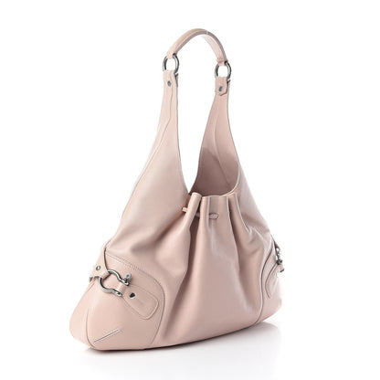 Burberry Calfskin Drawstring Hobo Pink 3 of 9