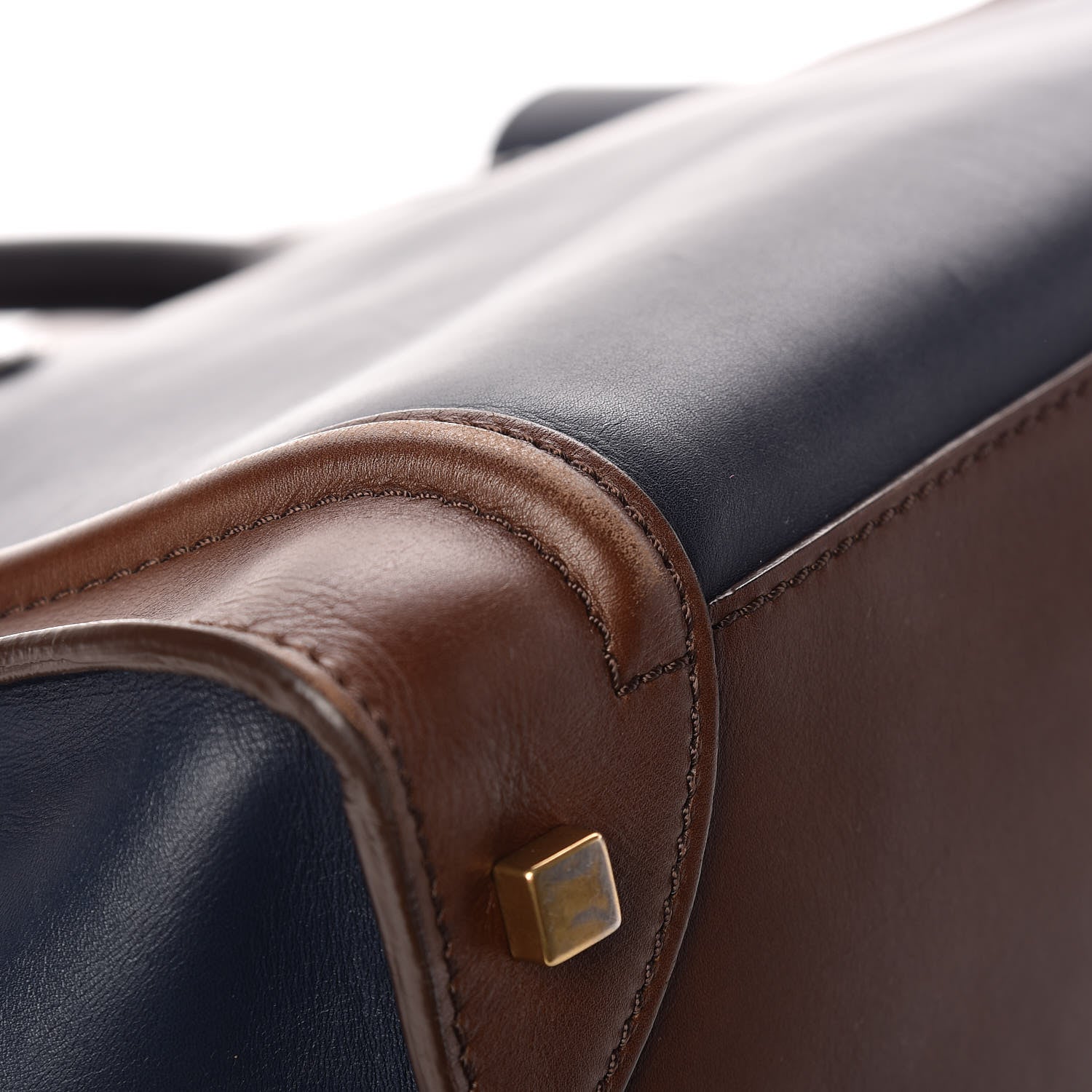 Celine Smooth Calfskin Mini Tri-Color Luggage Navy 7 of 14
