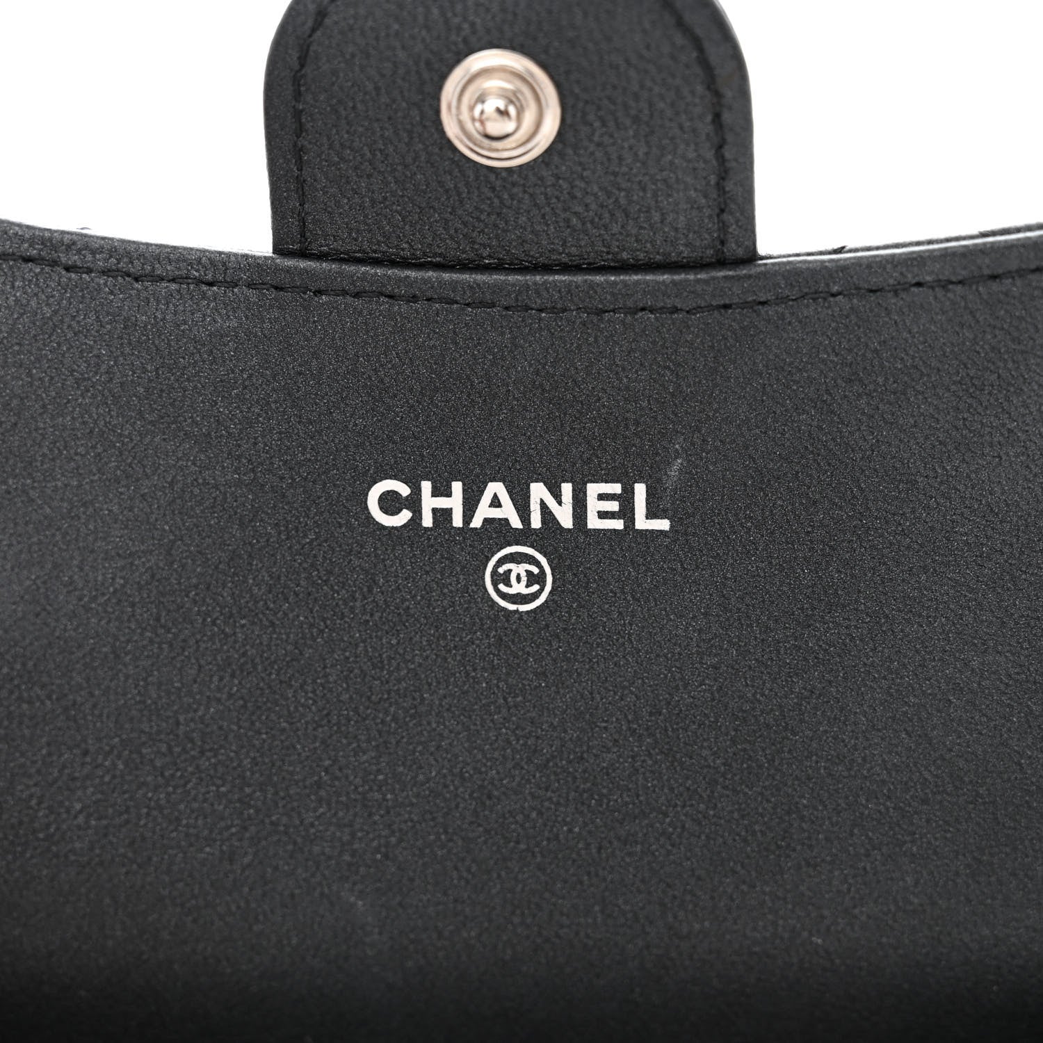 Chanel Lambskin Quilted Flap Card Holder Wallet So Black 6 of 11