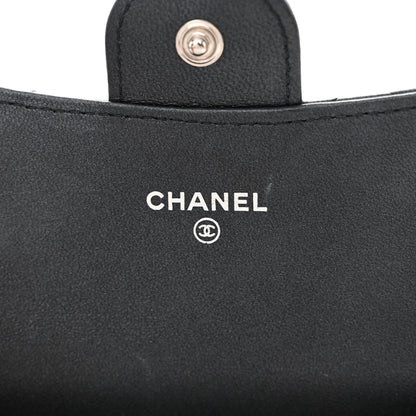 Chanel Lambskin Quilted Flap Card Holder Wallet So Black 6 of 11