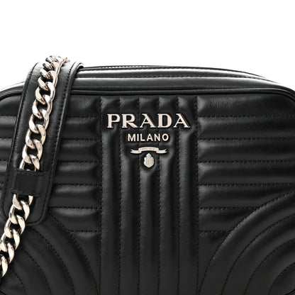 Prada Soft Calfskin Diagramme Camera Bag Black 7 of 9