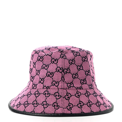 Gucci Monogram Multicolor New Sakai Calfskin Bob Malibu Bucket Hat M Parma Violet Blue 6 of 9