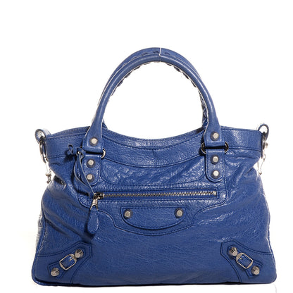 Balenciaga Agneau Giant 12 Silver Hardware Town Bleut Bleu Glacier 1 of 13