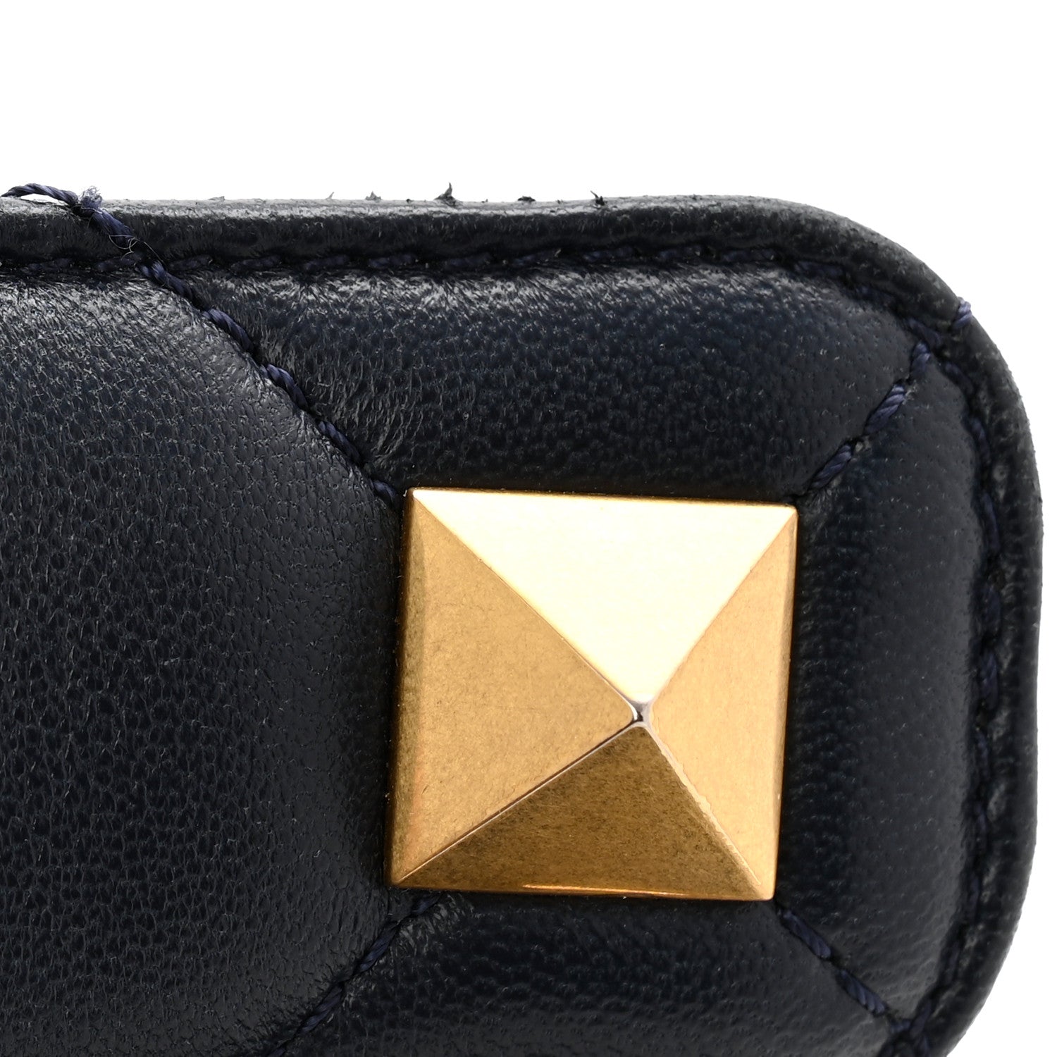 Valentino Garavani Nappa Large Roman Stud Shoulder Bag Marine 10 of 10
