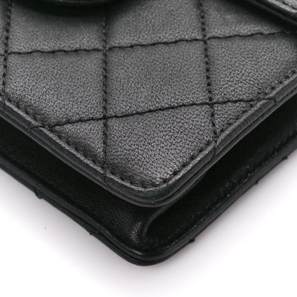 Chanel Goatskin Quilted Chic Pearls Flap Black 10 of 11