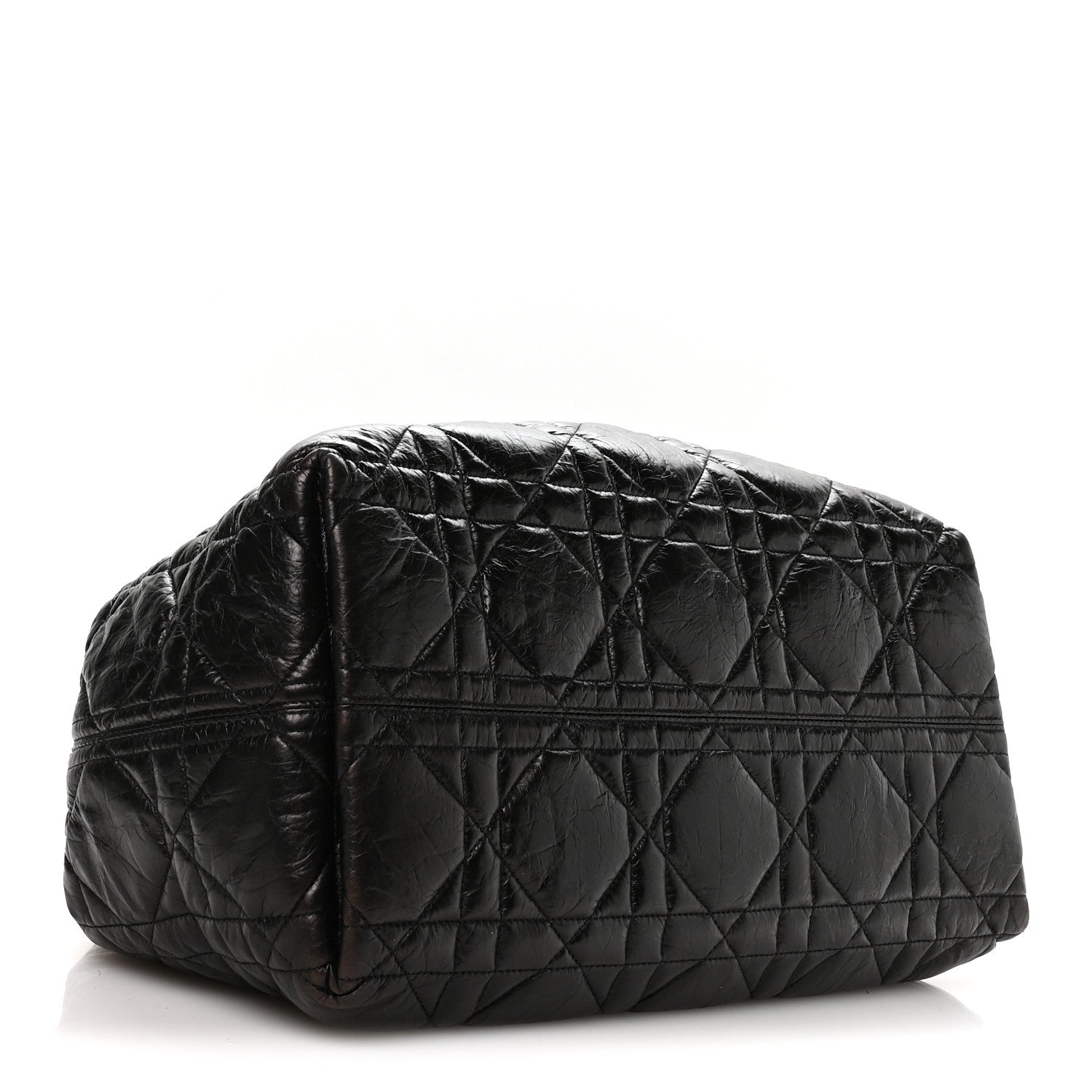 Christian Dior Crinkled Calfskin Macrocannage Large Toujours Black 4 of 10