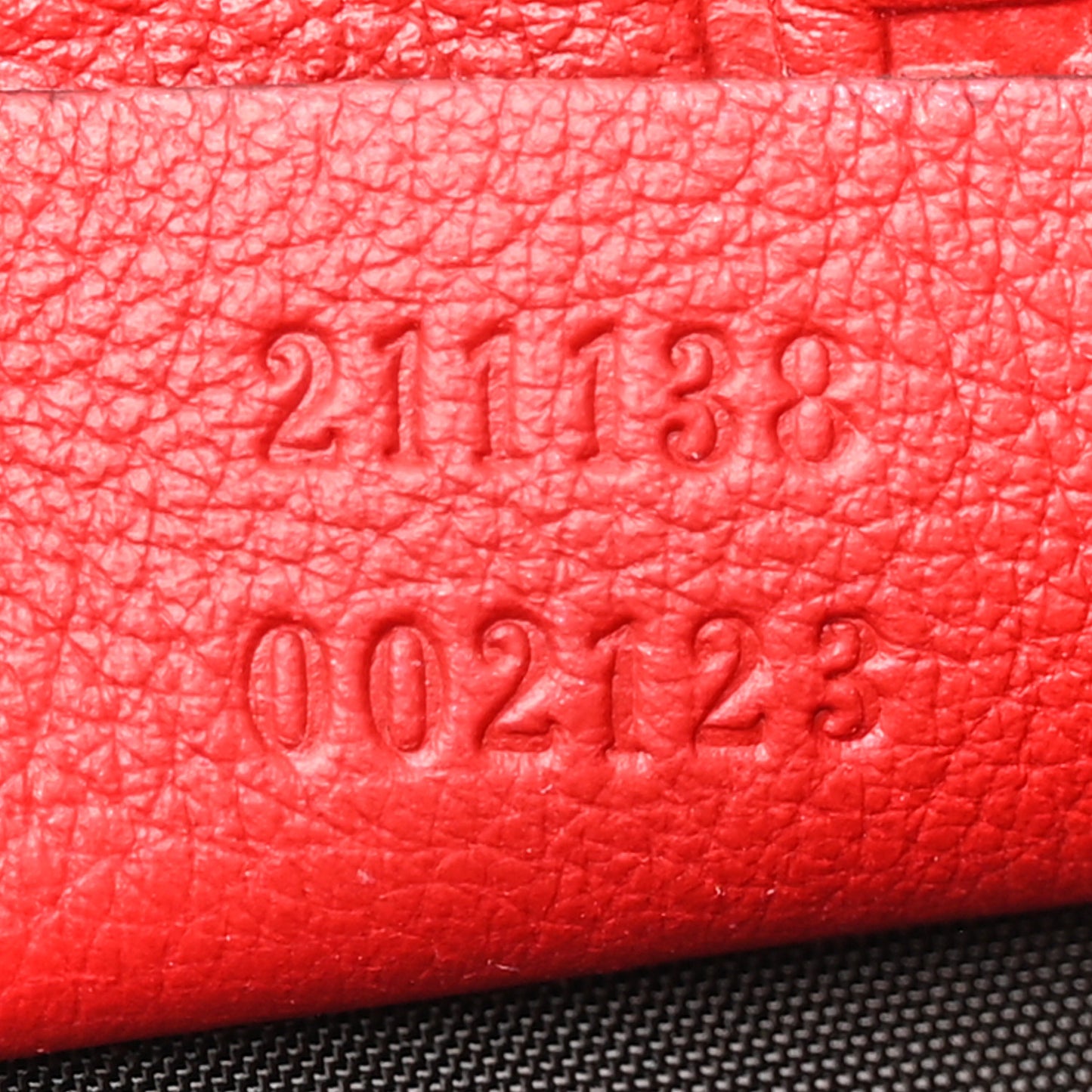 Guccissima Small Joy Tote Red