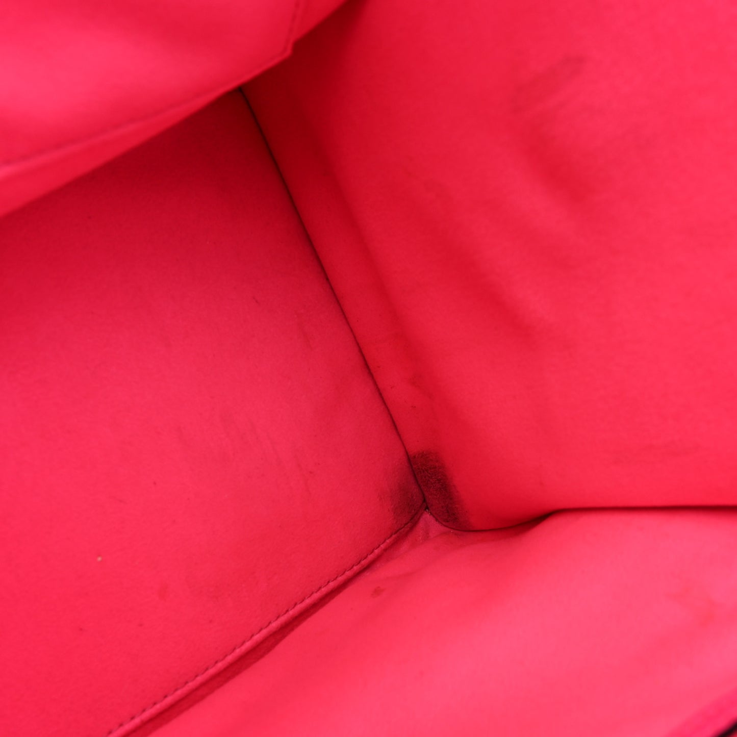 Drummed Calfskin Mini Luggage Fluo Pink