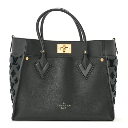Louis Vuitton Calfskin Monogram Tufting On My Side Black 1 of 10