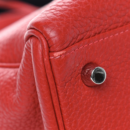 Hermes Taurillon Clemence Retourne Kelly 35 Rouge Casaque 13 of 15