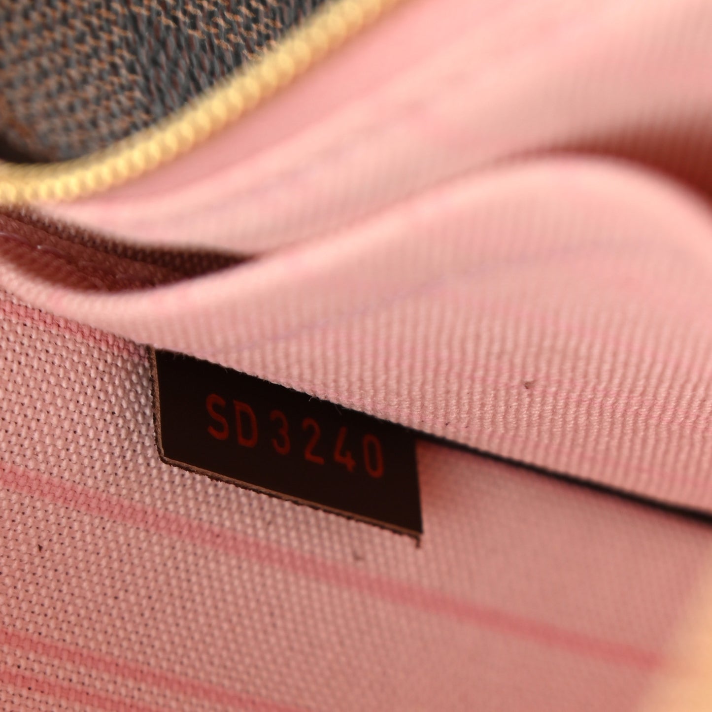 Damier Ebene Neverfull MM GM Pochette Rose Ballerine