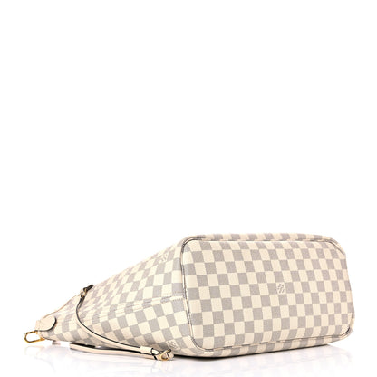 Louis Vuitton Damier Azur Braided Neverfull MM Pink 5 of 11