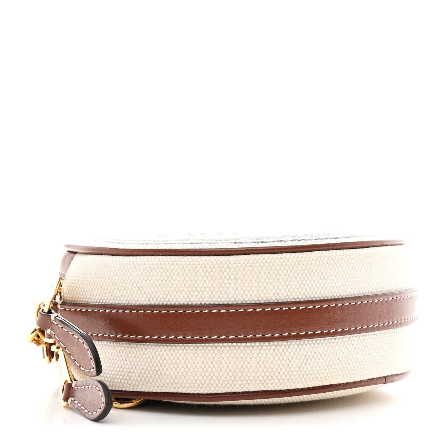 Canvas Calfskin Louise Bag Natural