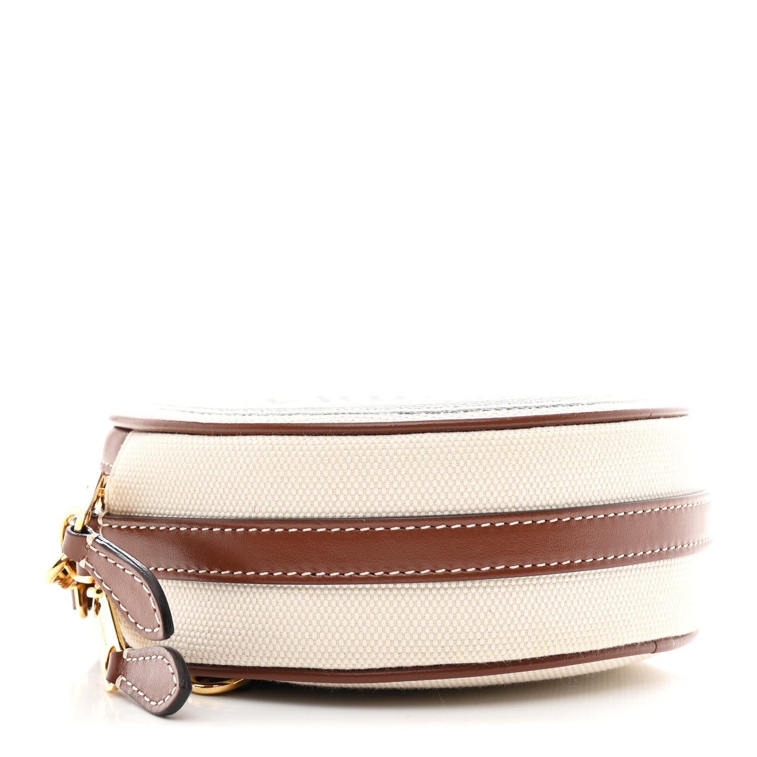 Burberry Canvas Calfskin Louise Bag Natural 4 of 12