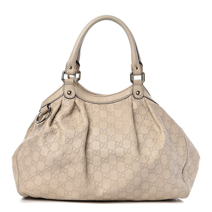 Gucci Guccissima Medium Sukey Tote Mystic White 1 of 7