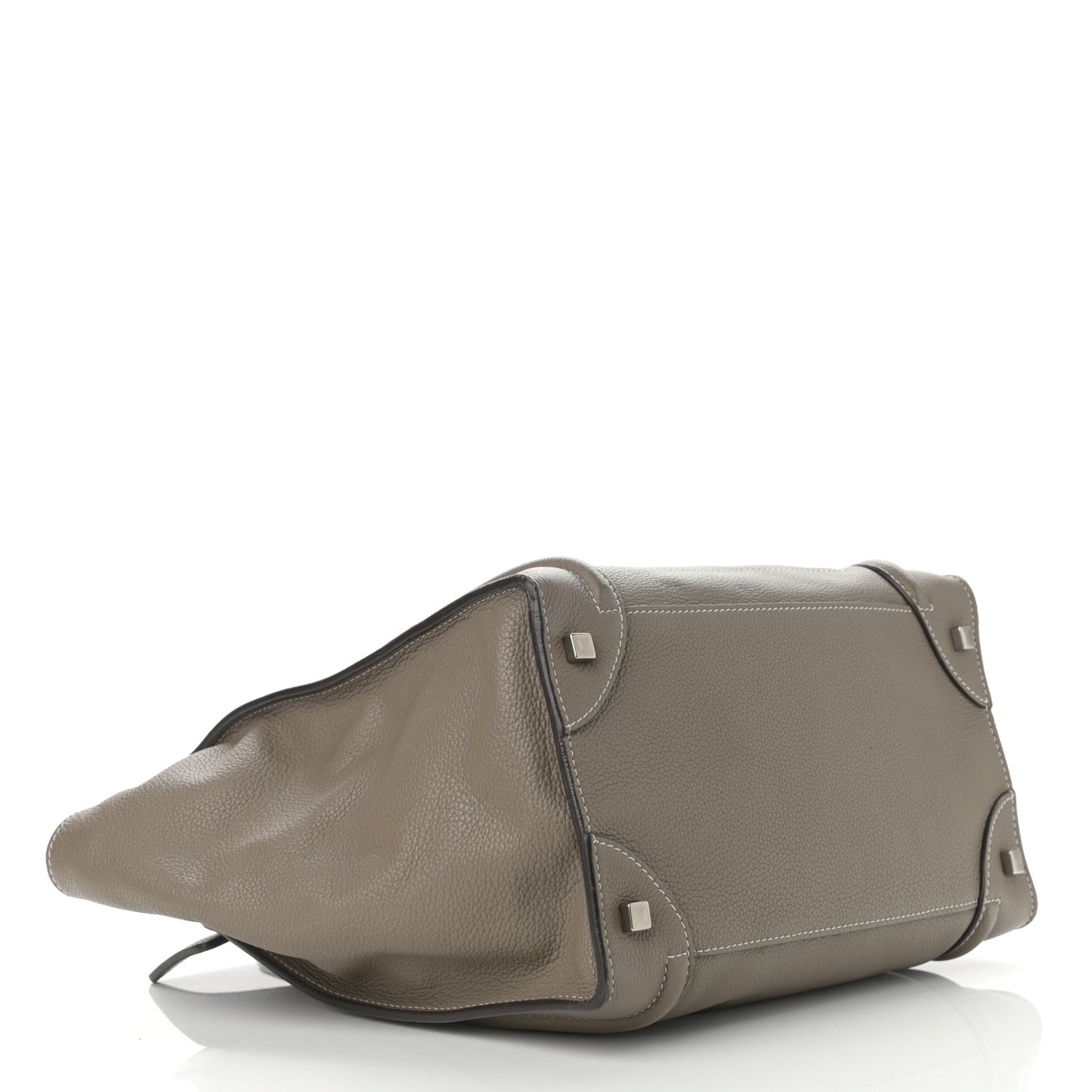 Drummed Calfskin Mini Luggage Souris