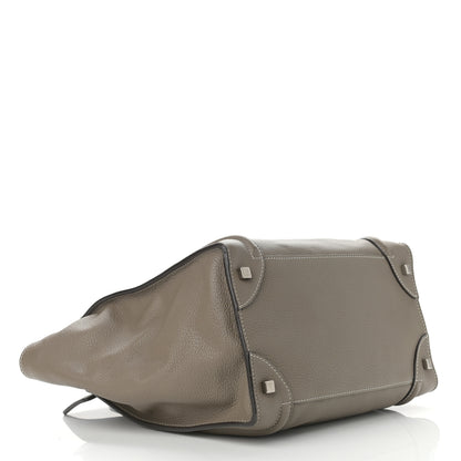 Celine Drummed Calfskin Mini Luggage Souris 4 of 14